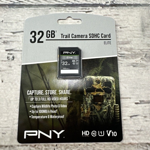 PNY Elite 32 Gb Trail Camera SDHC card Deer Hunting‎ Turkey P-Sd32gv New - Picture 1 of 5